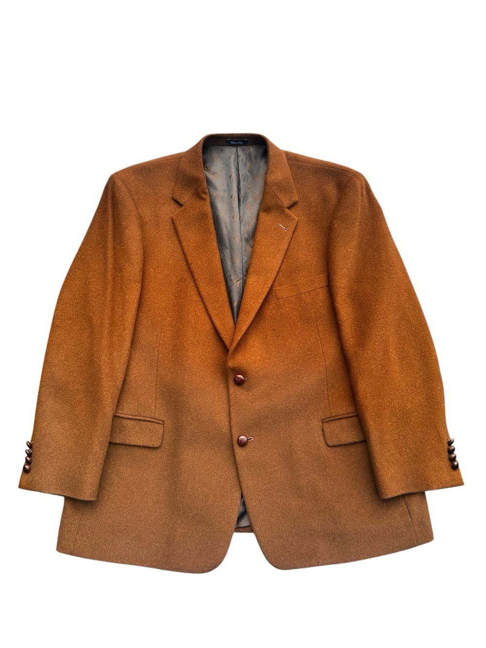 Turnbury Mens 100% Camel Hair Brown Blazer Sport Coat Jacket Size 48R
